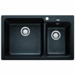 Blanco 519646 NAYA 8 雙盆昇盤 (瀝青色 Anthracite)